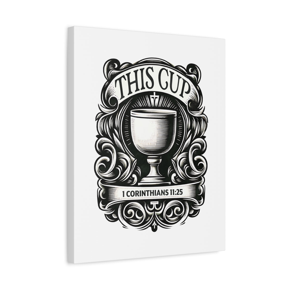 Scripture Walls 1 Corinthians 11:25 This Cup Bible Verse Canvas Christian Wall Art Ready to Hang Unframed-Express Your Love Gifts