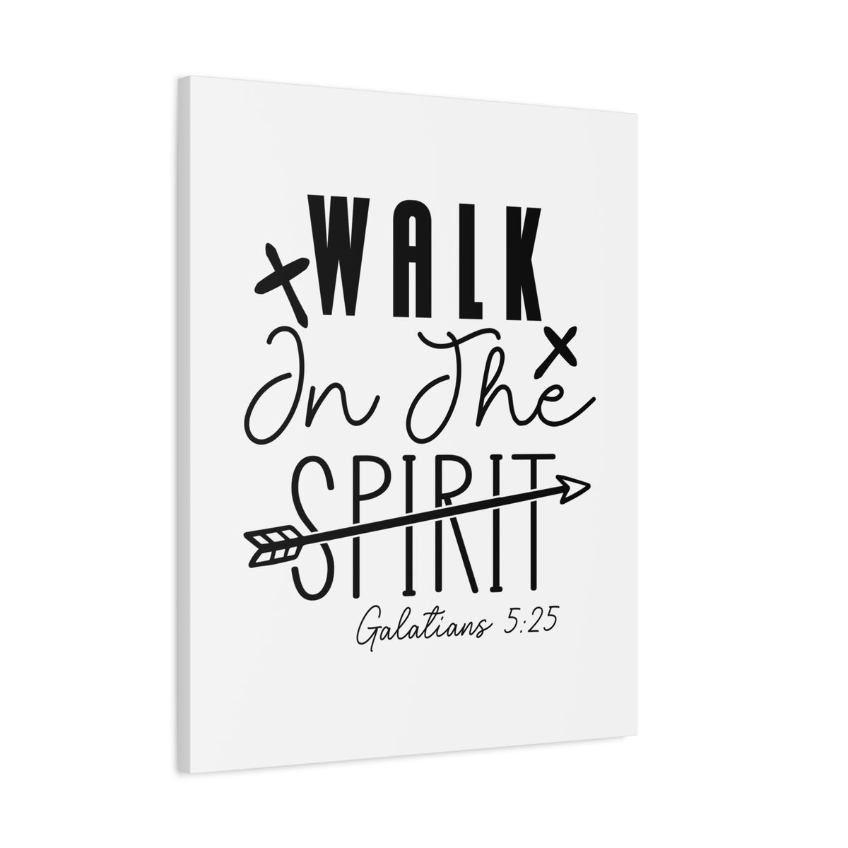 Scripture Walls Galatians 5:25 Walk in the Spirit Bible Verse Canvas Christian Wall Art Ready to Hang Unframed-Express Your Love Gifts