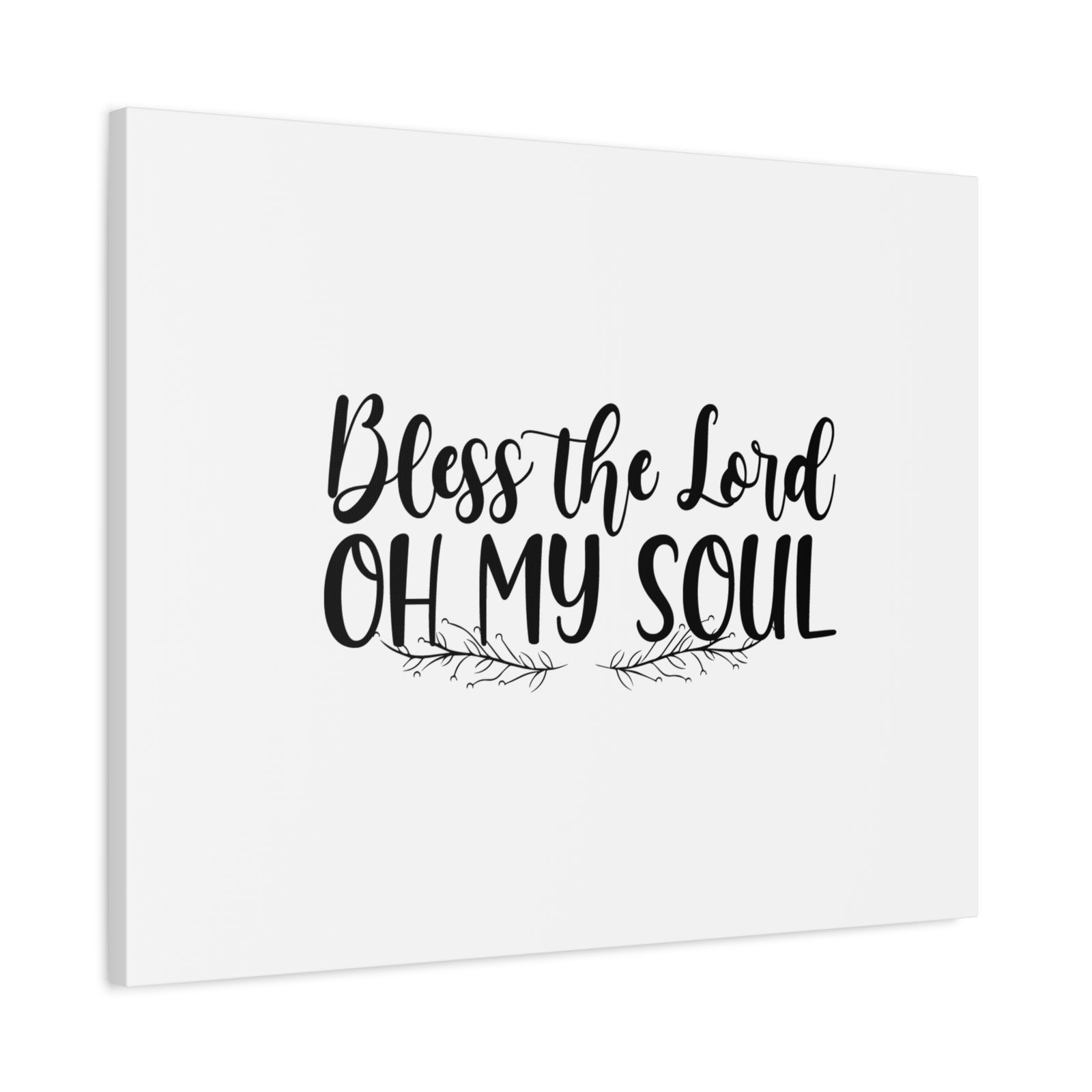 Scripture Canvas Bless The Lord Oh My Soul Psalm 103:1 Christian Wall Art Bible Verse Print Ready to Hang-Express Your Love Gifts