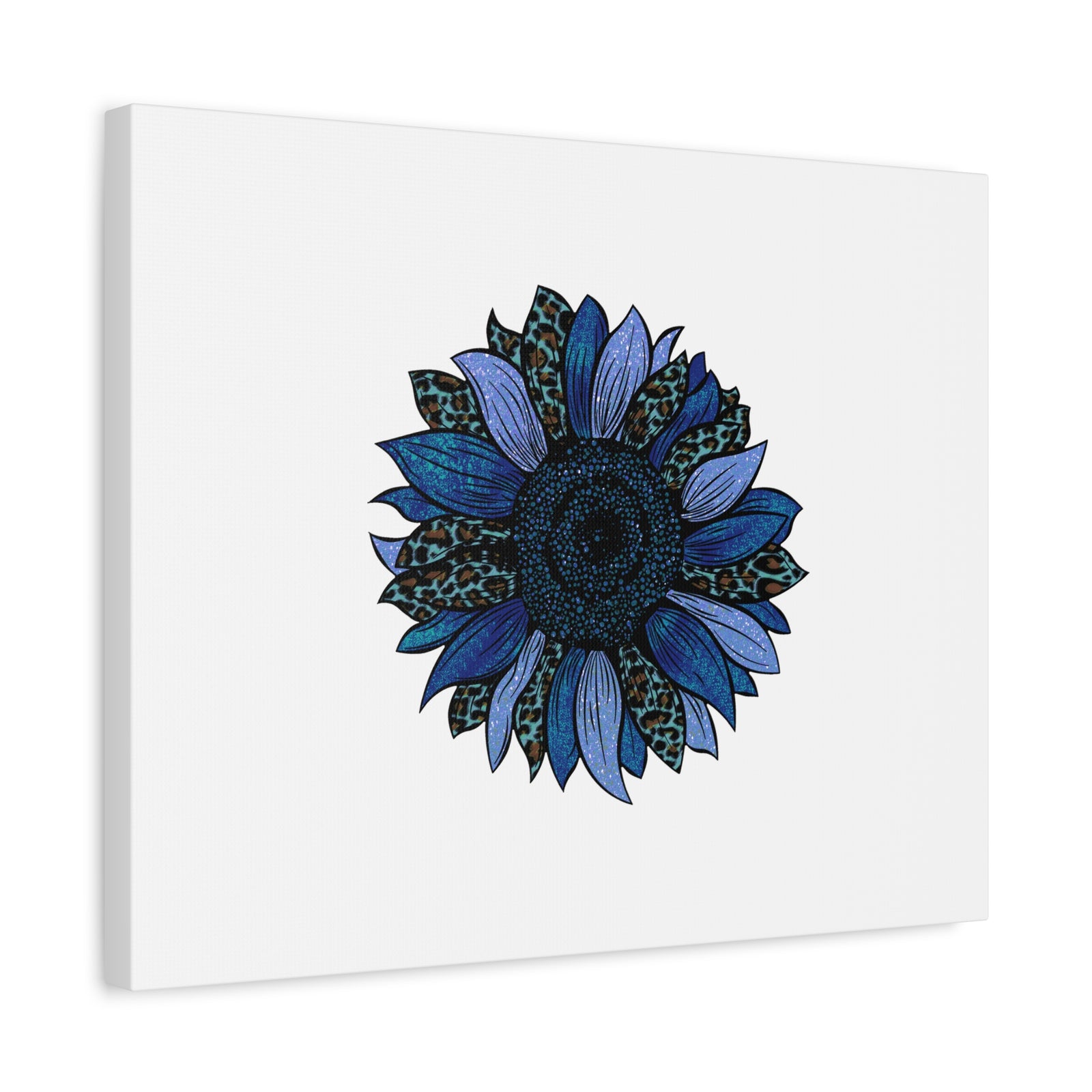 Scripture Canvas Blue Flower Christian Psalms 103:15 Wall Art Bible Verse Print Ready to Hang-Express Your Love Gifts