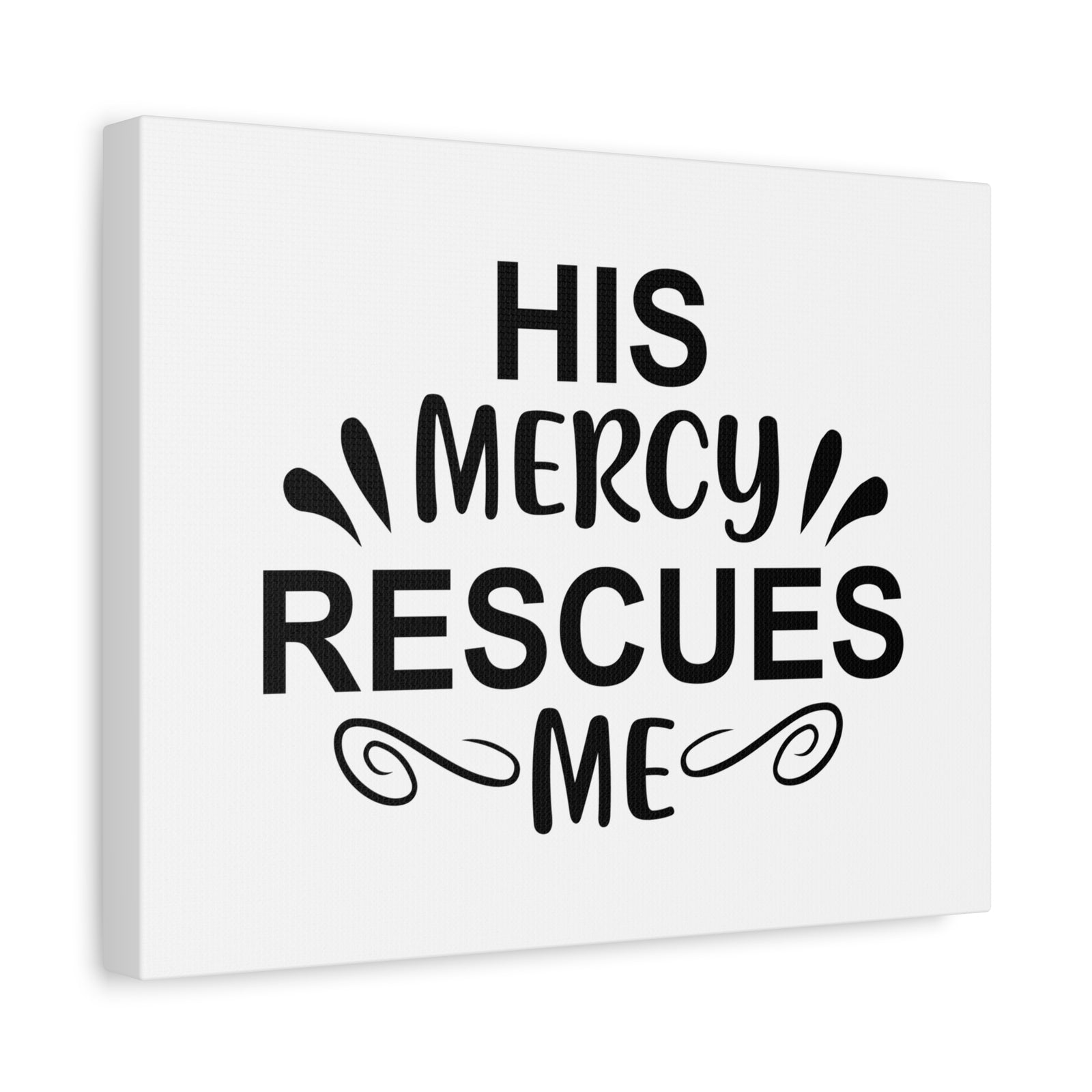 Scripture Walls His Mercy Rescues Me Psalms 140:4 Christian Wall Art Print Ready to Hang-Express Your Love Gifts