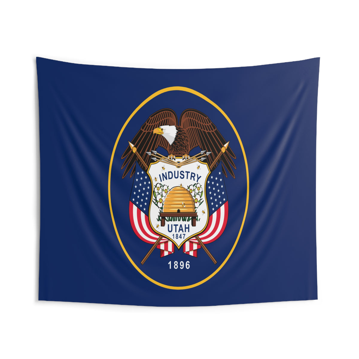 Utah State Flag Wall Hanging Tapestry-Express Your Love Gifts
