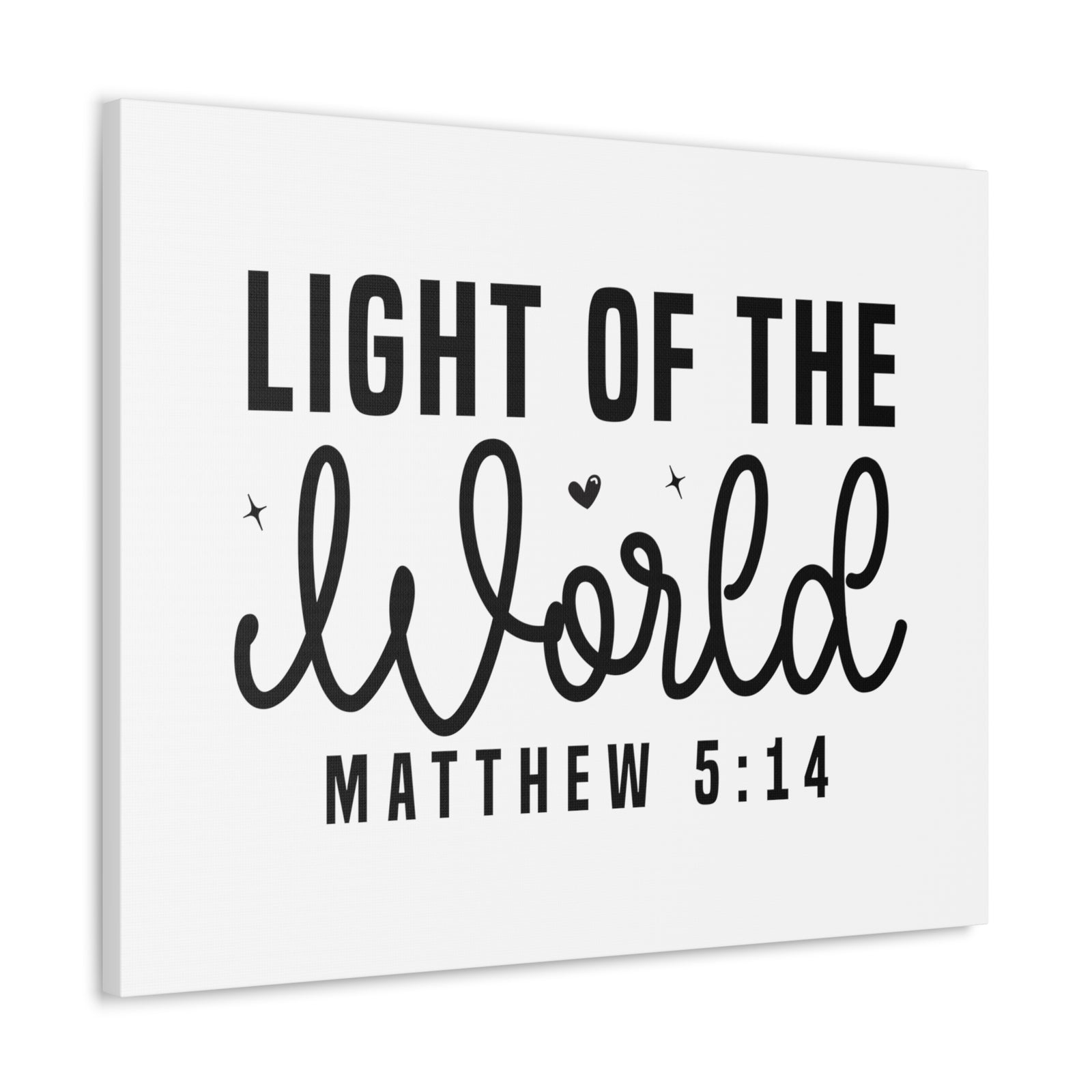 Scripture Walls Matthew 5:14 Light of the World Bible Verse Canvas Christian Wall Art Ready to Hang Unframed-Express Your Love Gifts