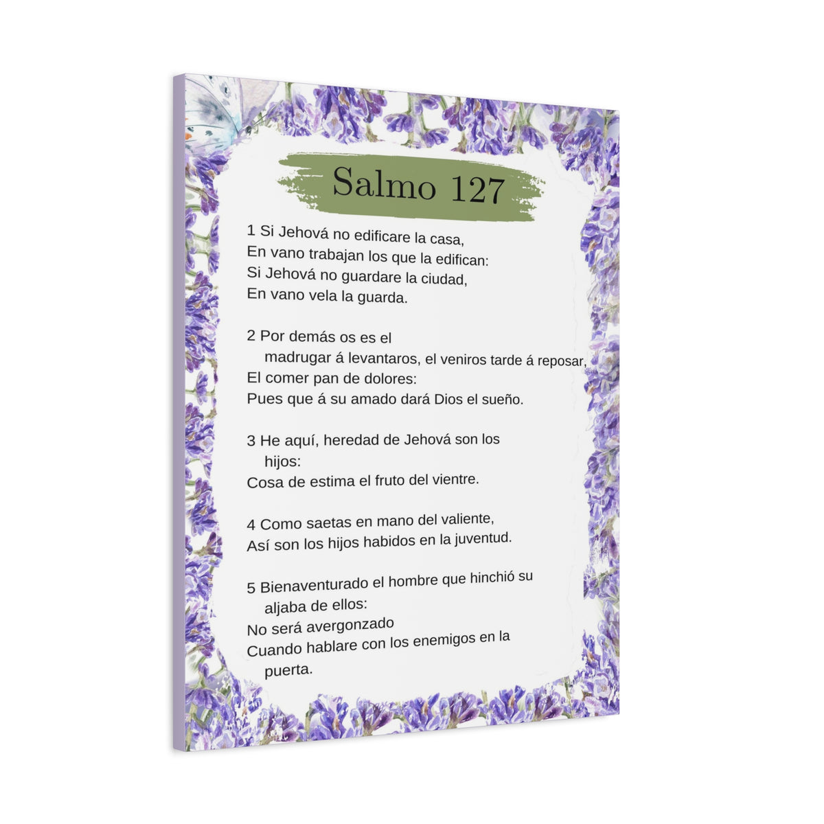 Salmo 127 Impresión De Arte Cristiano en la Pared Lista Para Colgar-Express Your Love Gifts