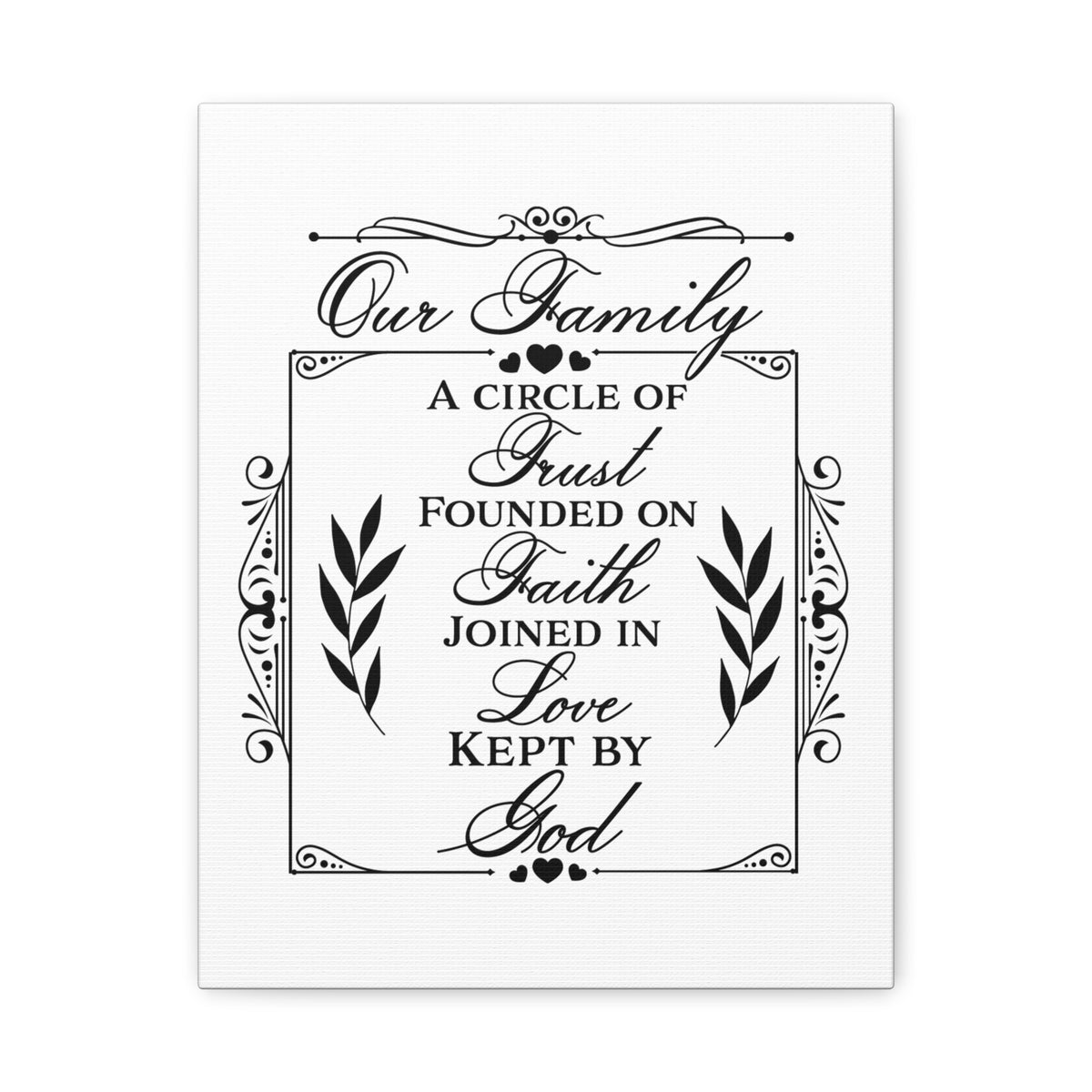 Scripture Canvas Kept By God Psalm 133:1 Christian Wall Art Print Ready to Hang-Express Your Love Gifts