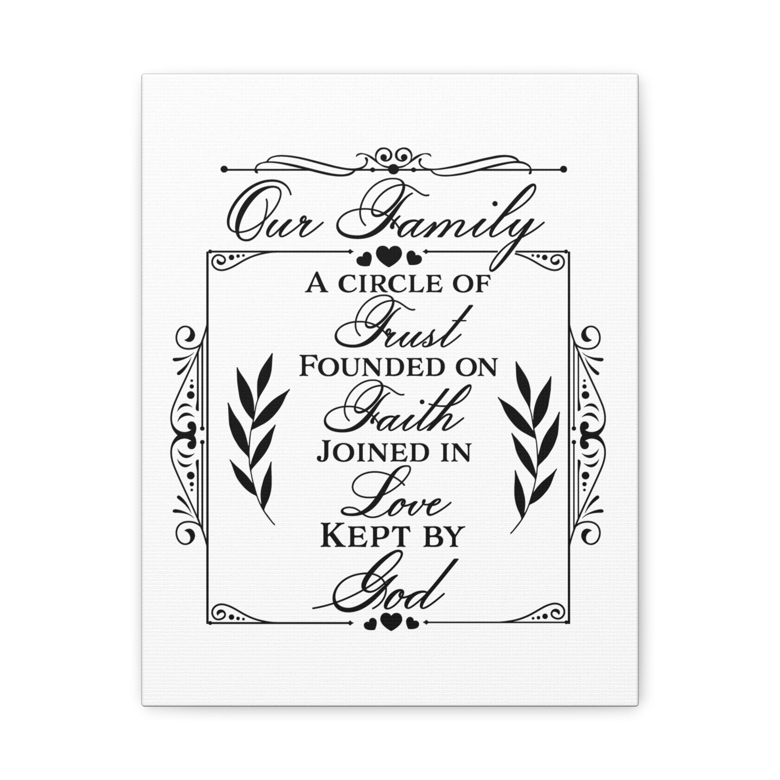 Scripture Canvas Kept By God Psalm 133:1 Christian Wall Art Print Ready to Hang-Express Your Love Gifts