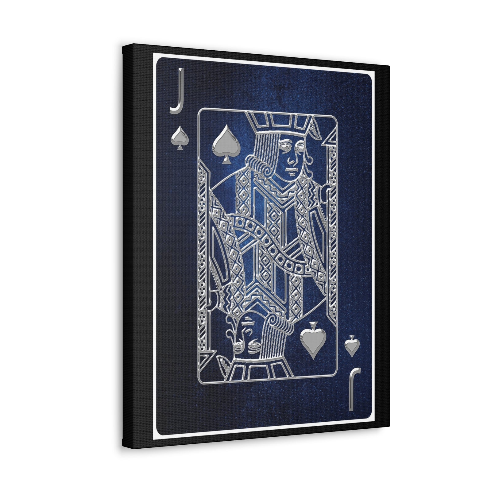 Jack Of Spades Space Background Playing Card Canvas Wall Art for Home Decor Ready-to-Hang-Express Your Love Gifts