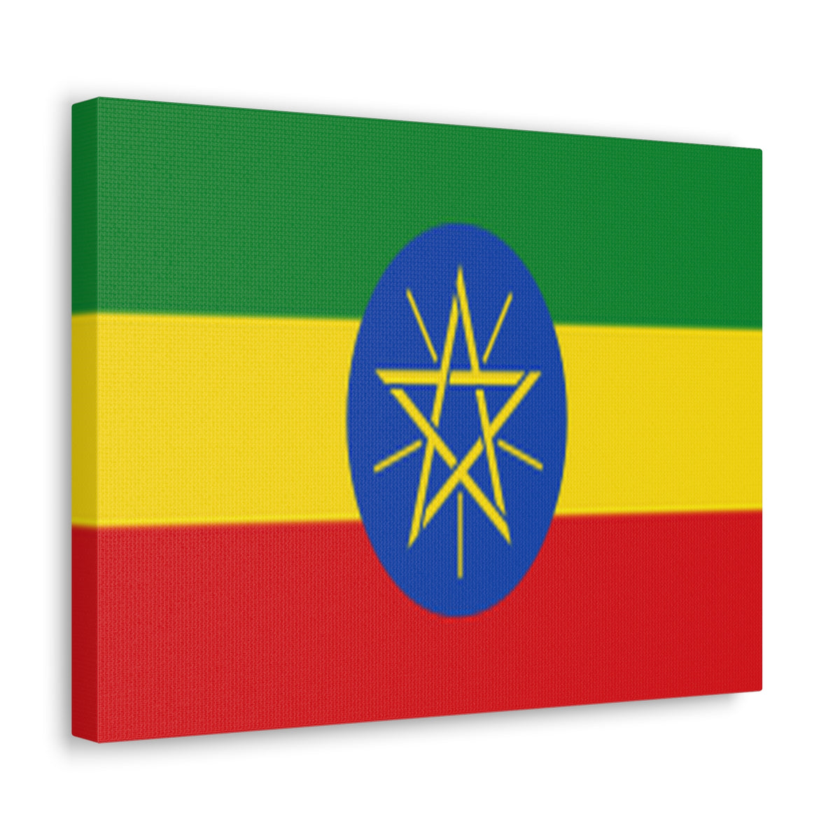 Ethiopia Country Flag Canvas Vibrant Wall Art Unframed Home Decor-Express Your Love Gifts