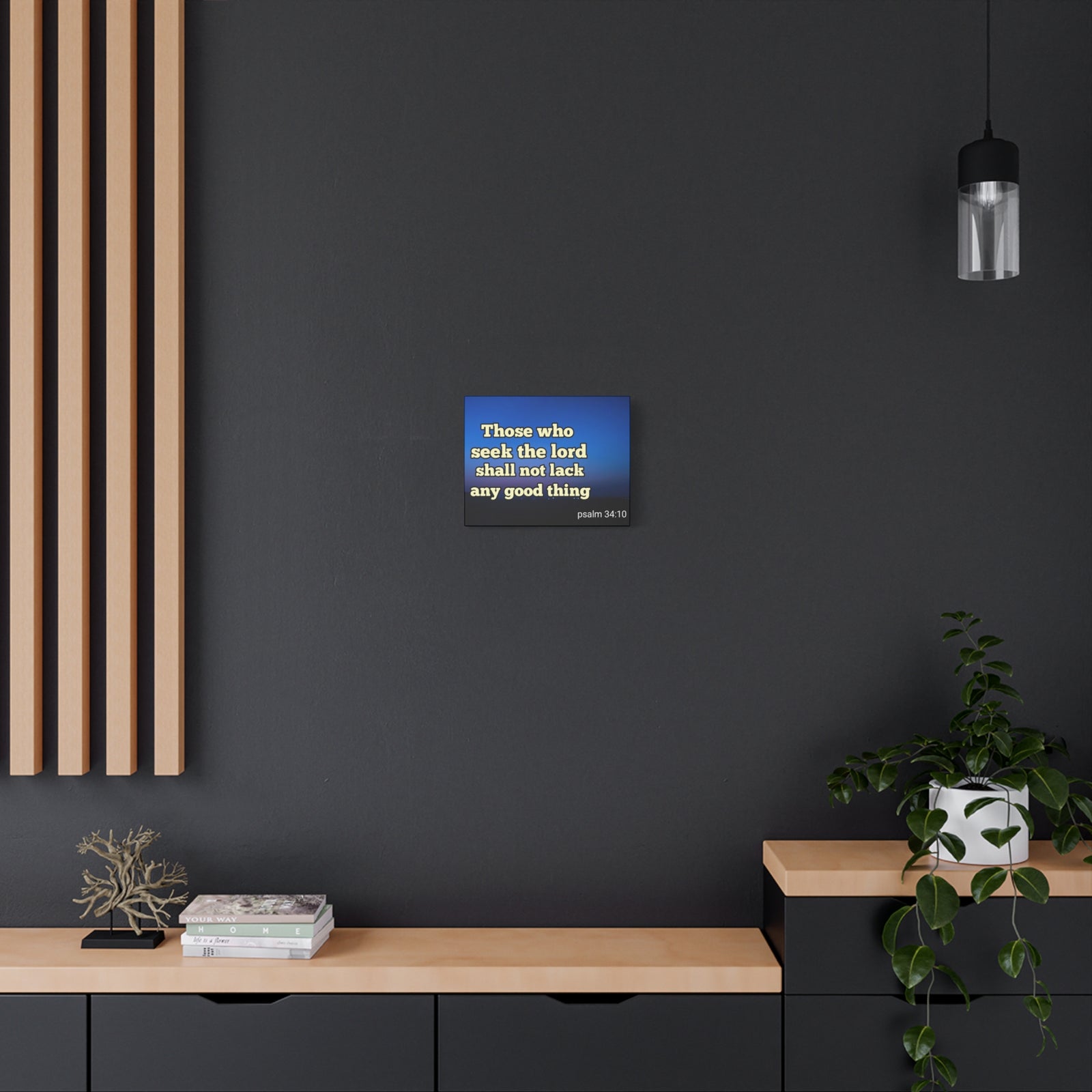 Scripture Walls Seek The Lord Psalm 34:10 Bible Verse Canvas Christian Wall Art Ready to Hang-Express Your Love Gifts