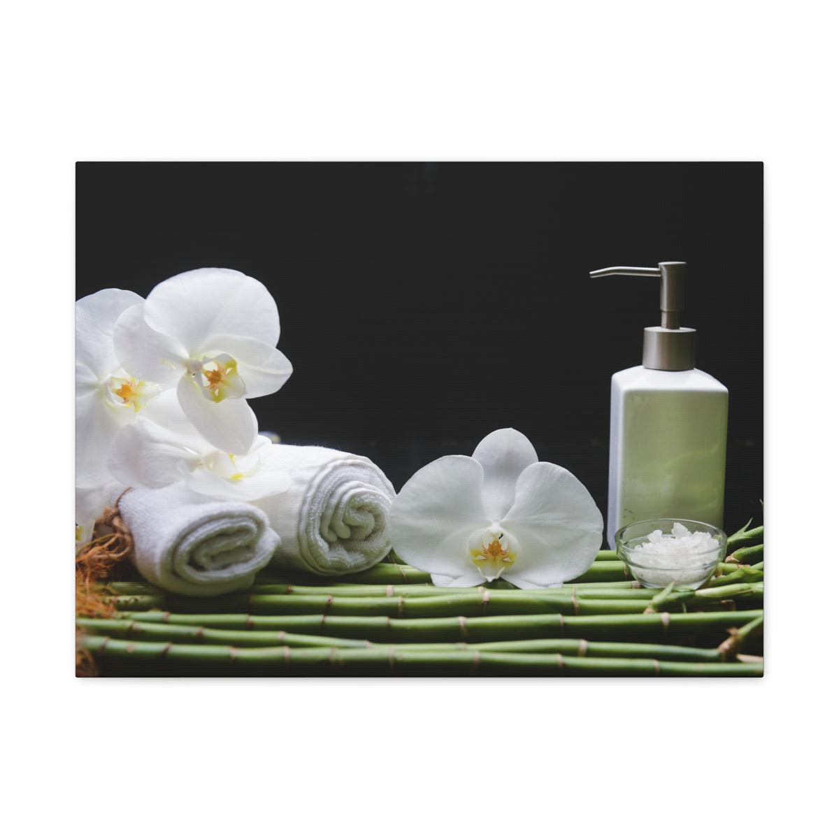 Long Green Leaves Forest Floral Nature Photography Canvas Wall Art for Home Decor Ready-to-Hang-Express Your Love Gifts