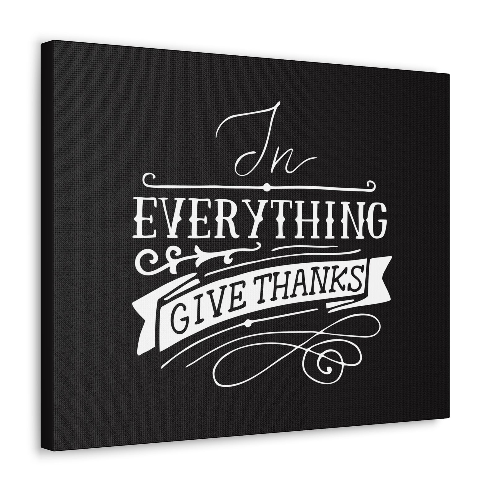 Scripture Canvas In Everything Give Thanks 1 Thessalonians 5:16-18 Christian Wall Art Bible Verse Print Ready To Hang-Express Your Love Gifts