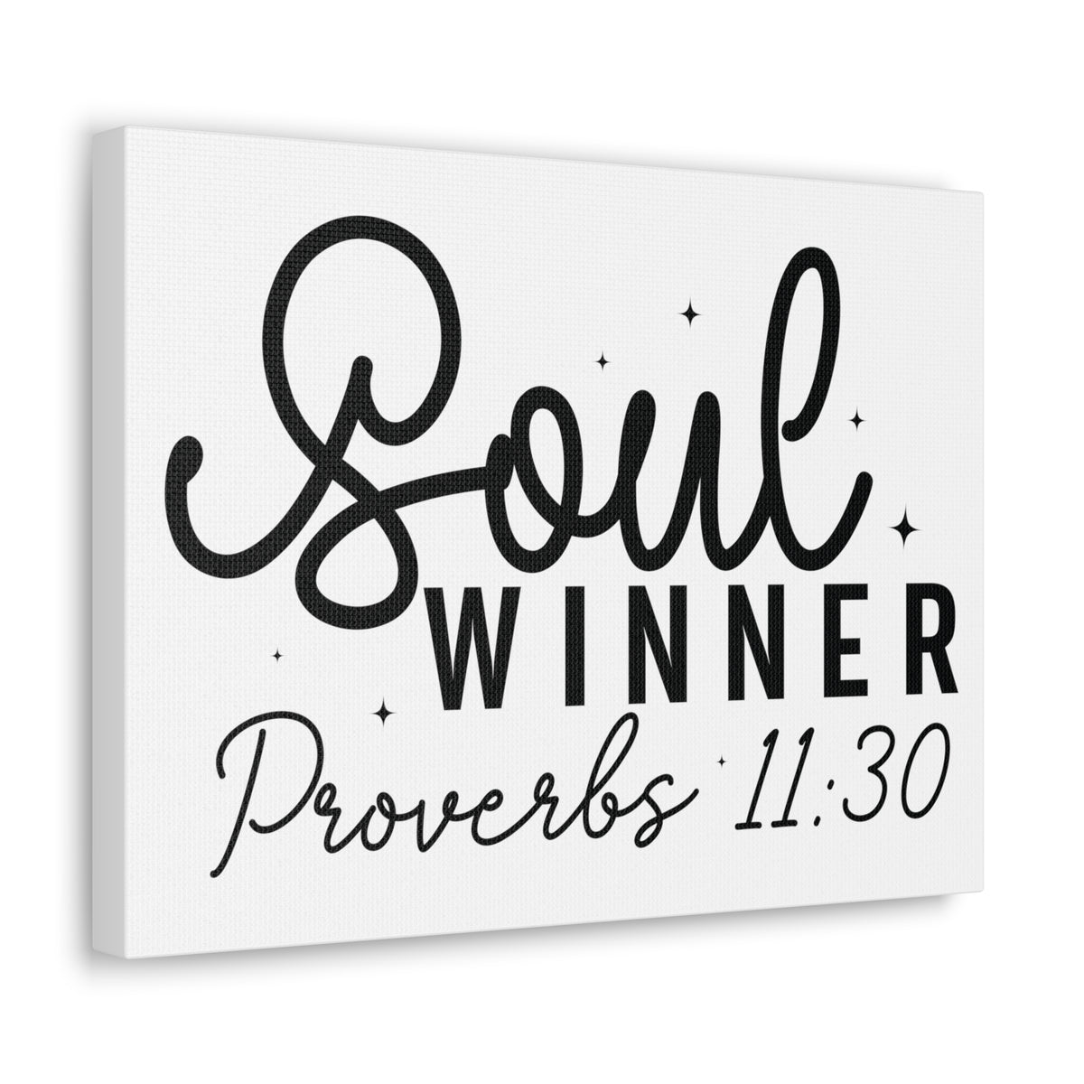 Scripture Walls Proverbs 11:30 Soul Winner Bible Verse Canvas Christian Wall Art Ready to Hang Unframed-Express Your Love Gifts