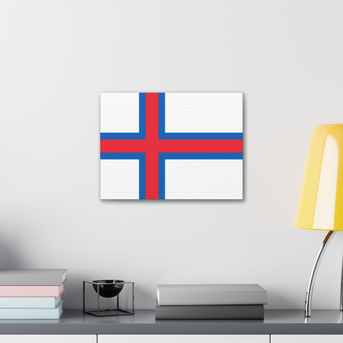 Faroe Islands Country Flag Canvas Vibrant Wall Art Unframed Home Decor-Express Your Love Gifts