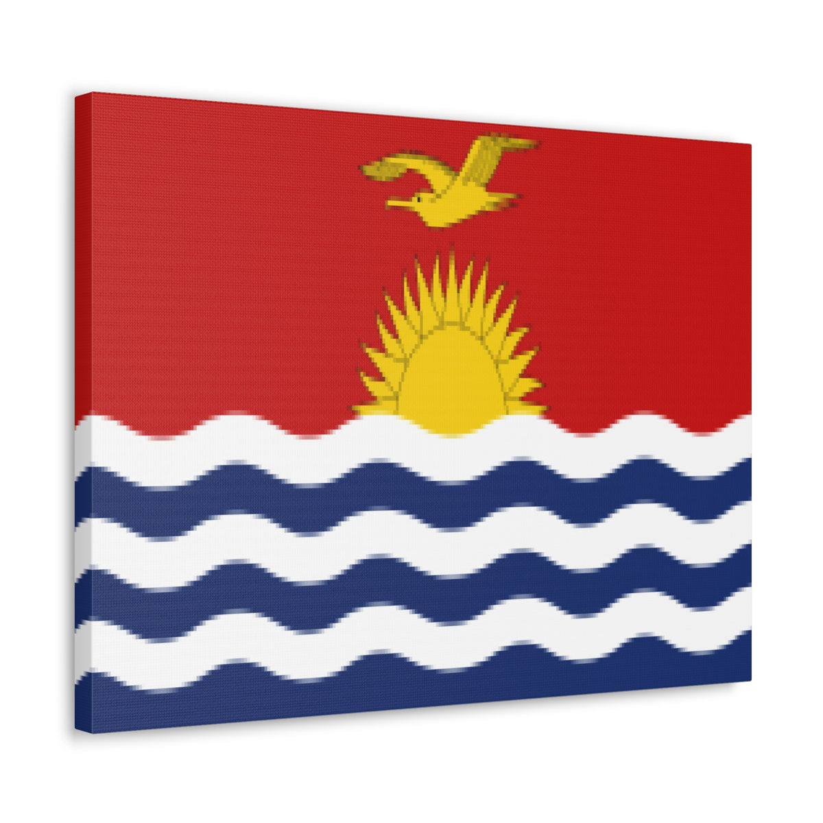 Kiribati Country Flag Canvas Vibrant Wall Art Unframed Home Decor-Express Your Love Gifts