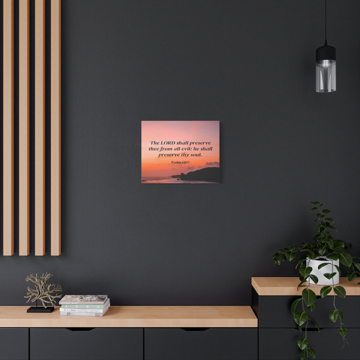 Scripture Walls Preserve Thy Soul Psalm 121:7 Bible Verse Canvas Christian Wall Art Ready to Hang-Express Your Love Gifts