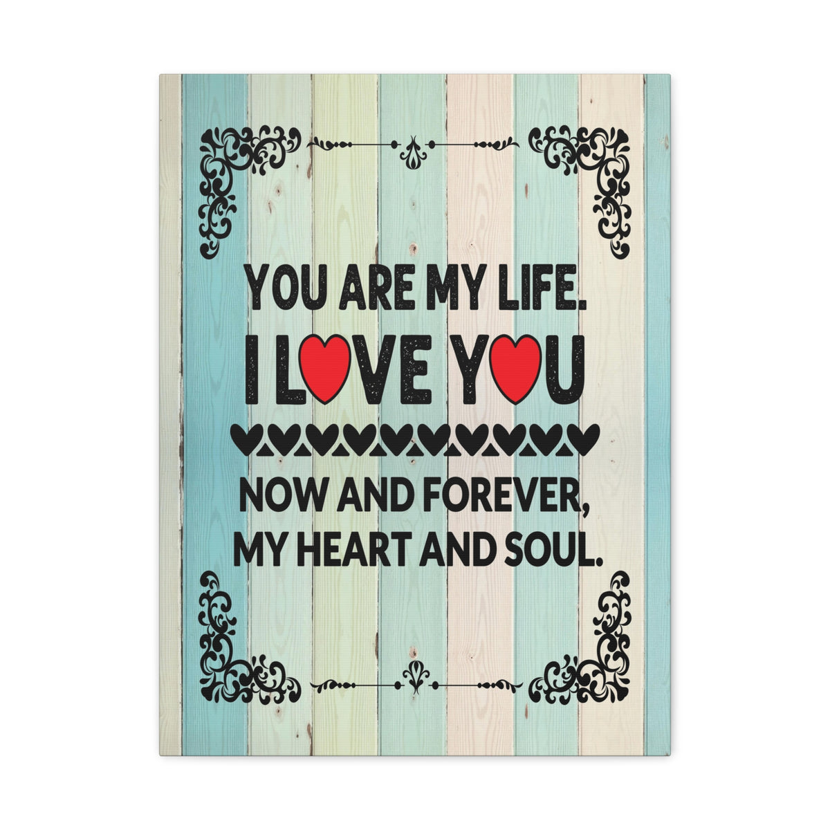 To My Wife You Are My Life Canvas Wall Art – Heartfelt Romantic Gift for Home Decor-Express Your Love Gifts