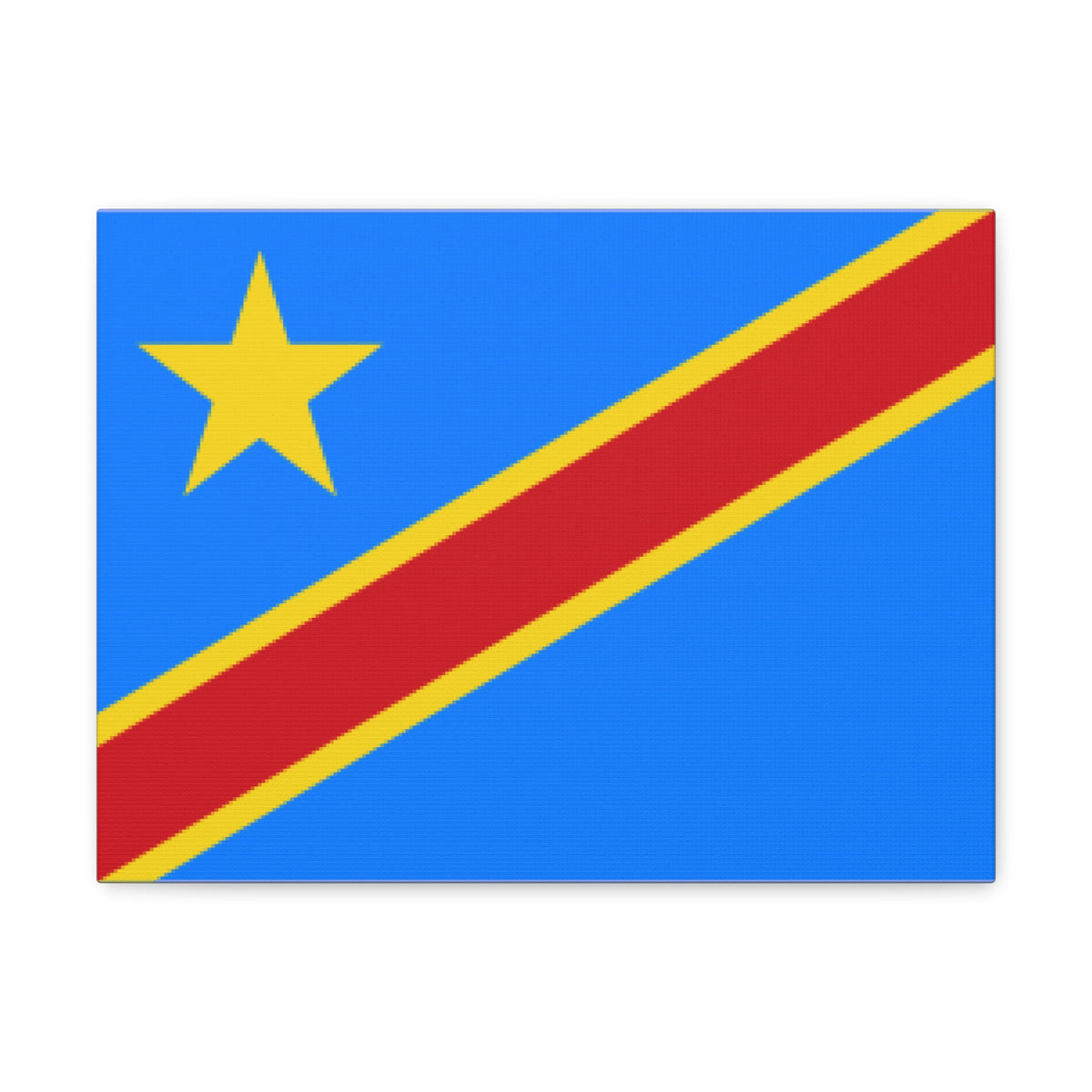 DR Congo Country Flag Canvas Vibrant Wall Art Unframed Home Decor-Express Your Love Gifts