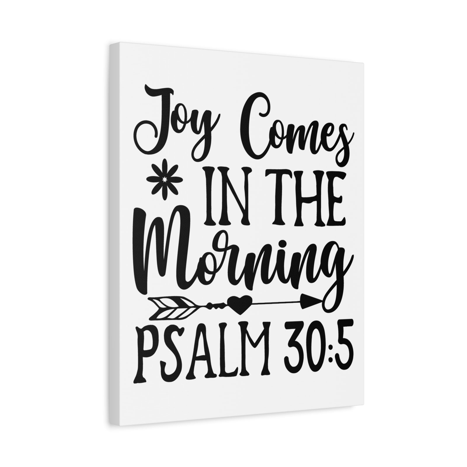 Scripture Walls In The Morning Psalm 30:5 Bible Verse Canvas Christian Wall Art Ready to Hang-Express Your Love Gifts