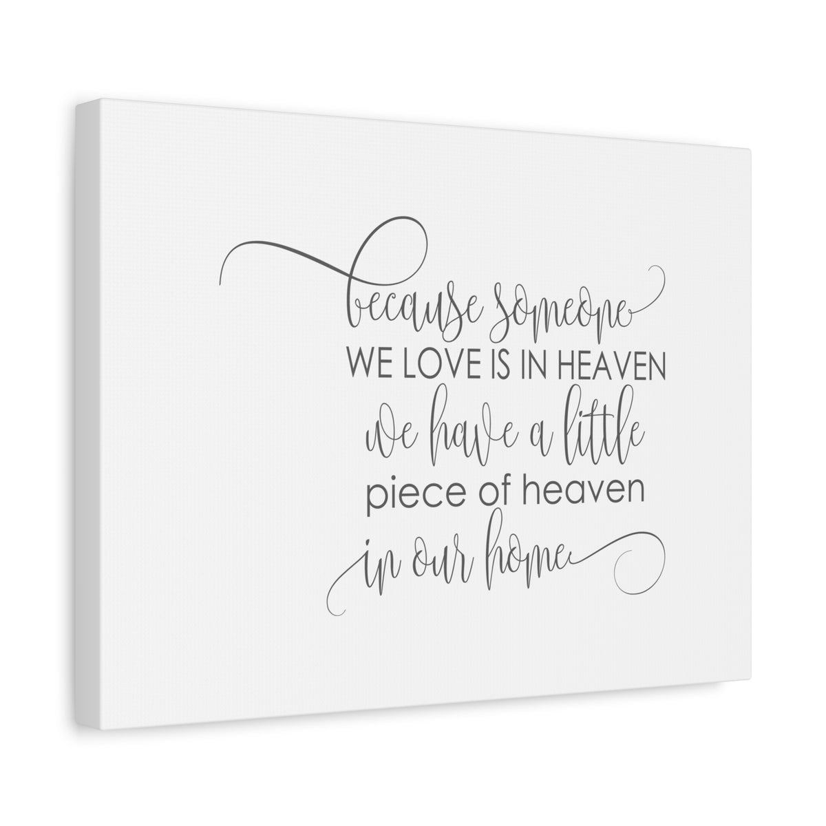 Scripture Canvas Love Is In Heaven PSALM 34:18 Christian Wall Art Bible Verse Print Ready to Hang-Express Your Love Gifts
