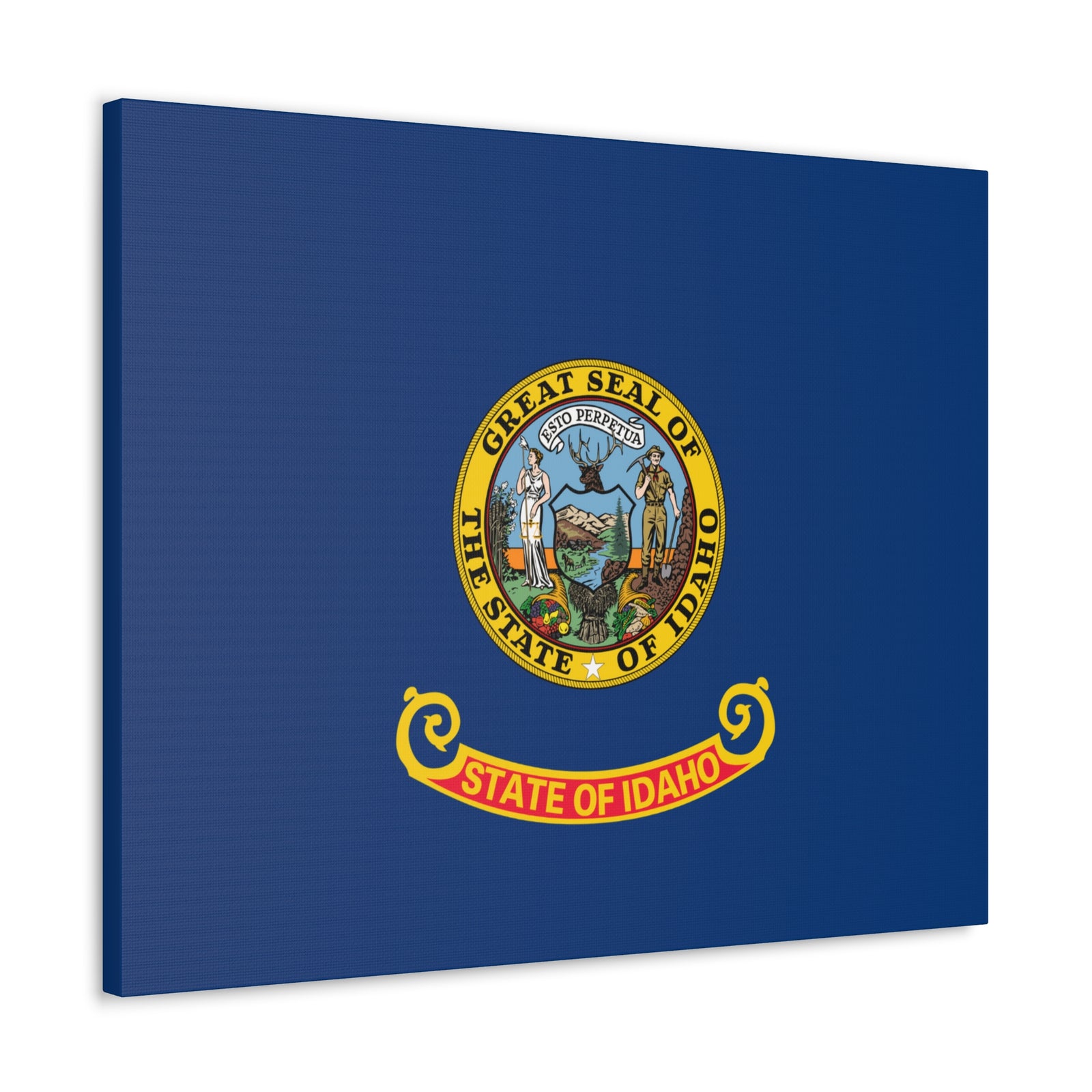Idaho Stage Flag Canvas Vibrant Wall Art Unframed Home Decor-Express Your Love Gifts