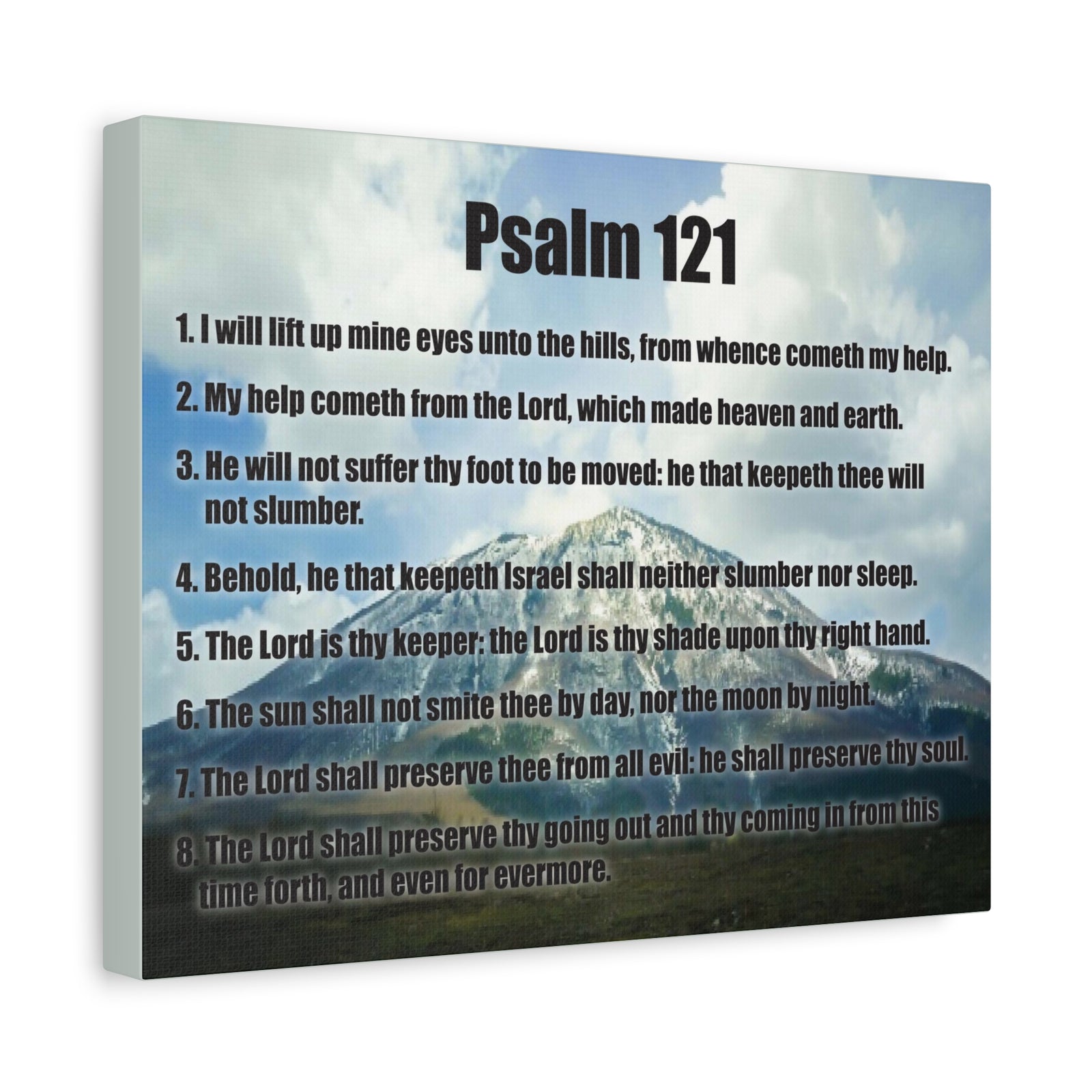 Scripture Walls God Watches Over You Psalm 121:7 Christian Wall Art Print Ready to Hang-Express Your Love Gifts