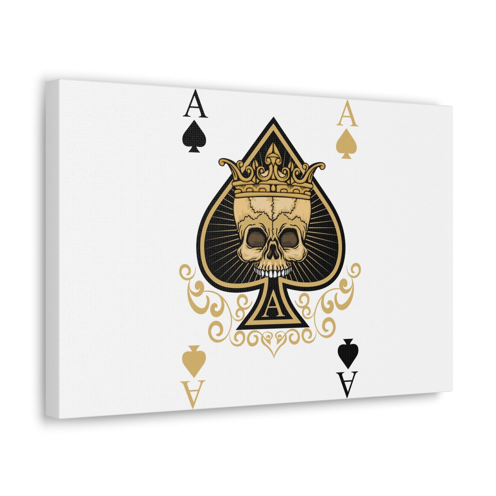 Gothic Ace Of Spades Playing Card Canvas Wall Art for Home Decor Ready-to-Hang-Express Your Love Gifts