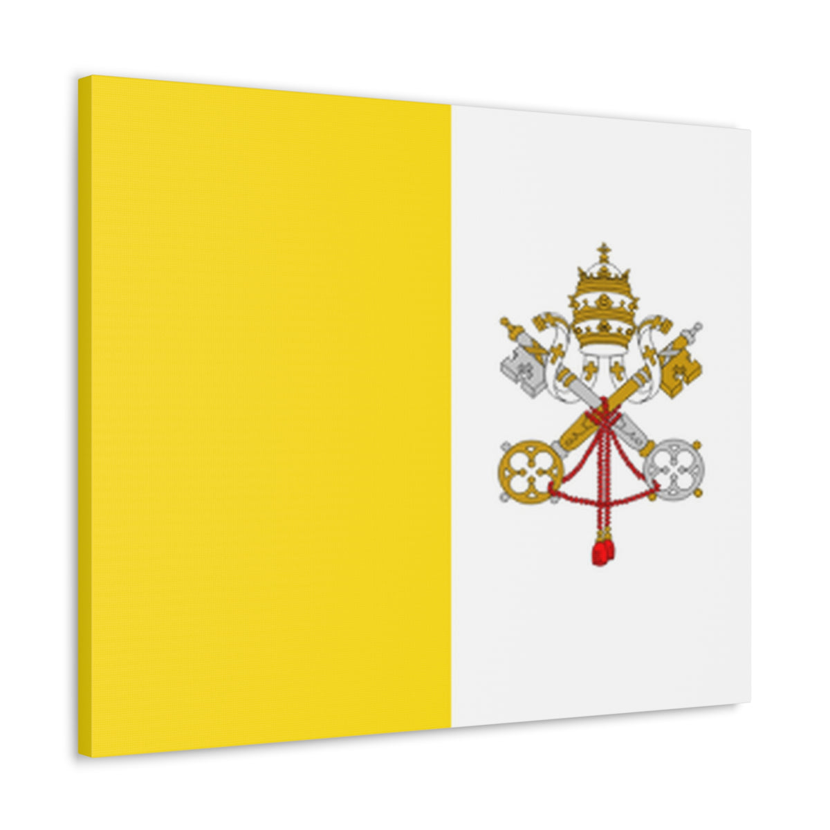 Vatican City Country Flag Canvas Vibrant Wall Art Unframed Home Decor-Express Your Love Gifts