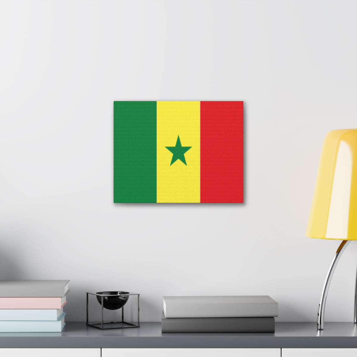 Senegal Country Flag Canvas Vibrant Wall Art Unframed Home Decor-Express Your Love Gifts