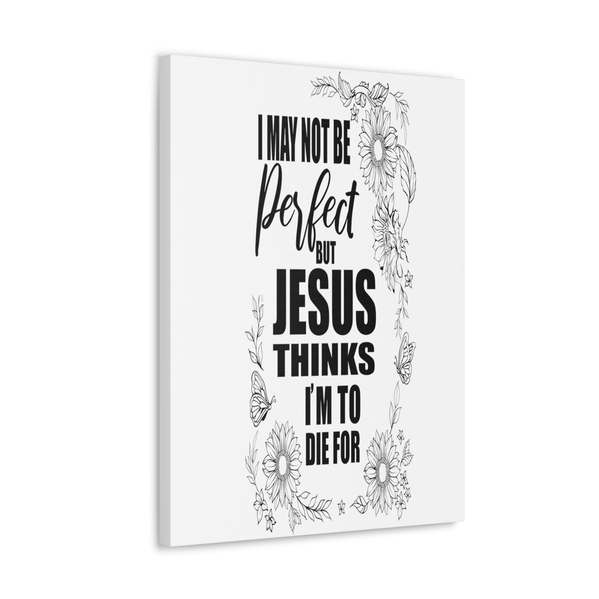 Scripture Walls Jesus Thinks Bible Verse Canvas Christian Wall Art Ready to Hang Unframed-Express Your Love Gifts