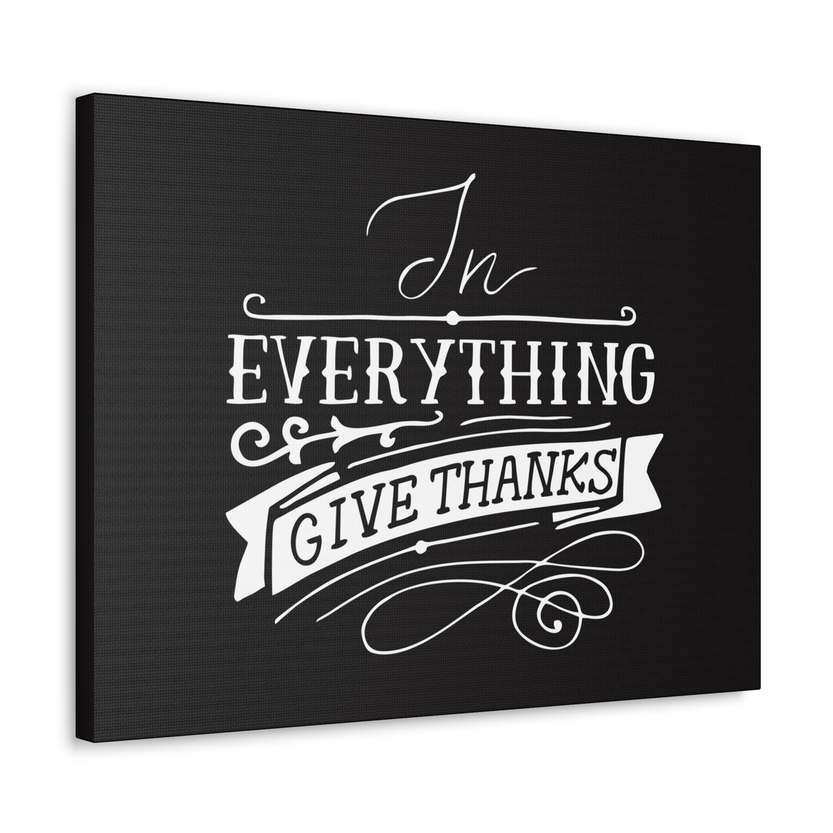 Scripture Canvas In Everything Give Thanks 1 Thessalonians 5:16-18 Christian Wall Art Bible Verse Print Ready To Hang-Express Your Love Gifts