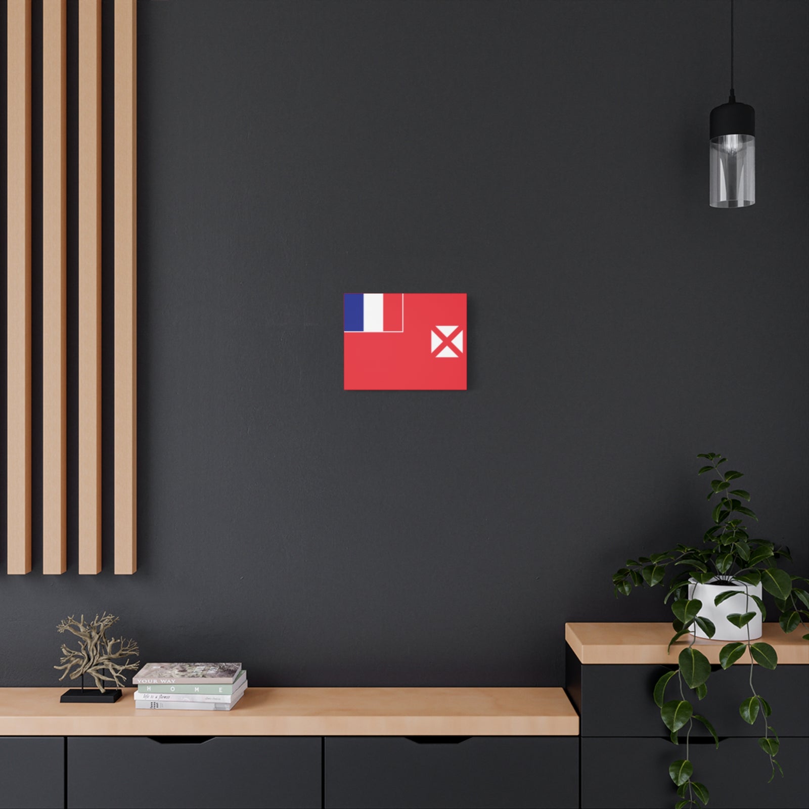 Wallis and Futuna Country Flag Canvas Vibrant Wall Art Unframed Home Decor-Express Your Love Gifts