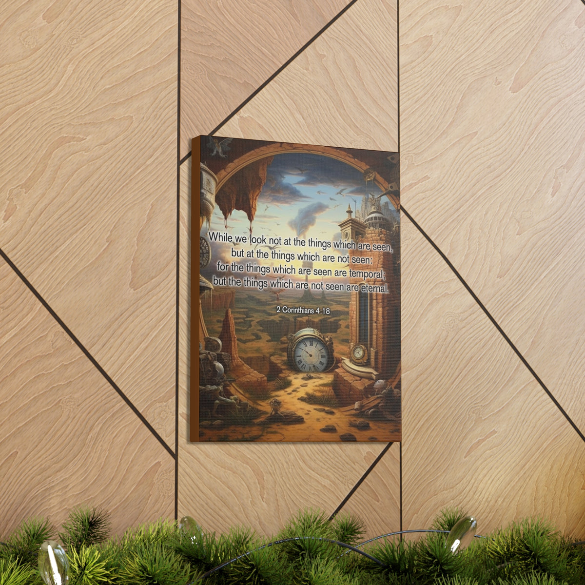 Scripture Walls Temporal 2 Corinthians 4:18 Christian Wall Art Print Ready to Hang Unframed-Express Your Love Gifts