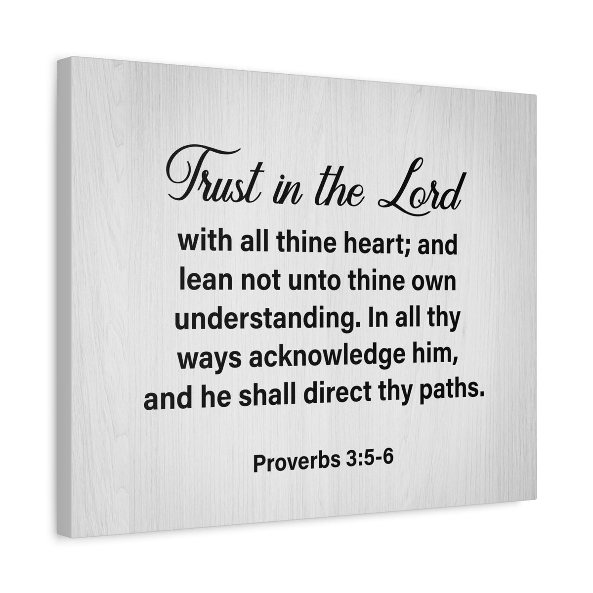 Bible Verse Canvas Trust in the Lord Proverbs 3:5-6 Wall Art Christian Home Decor-Express Your Love Gifts