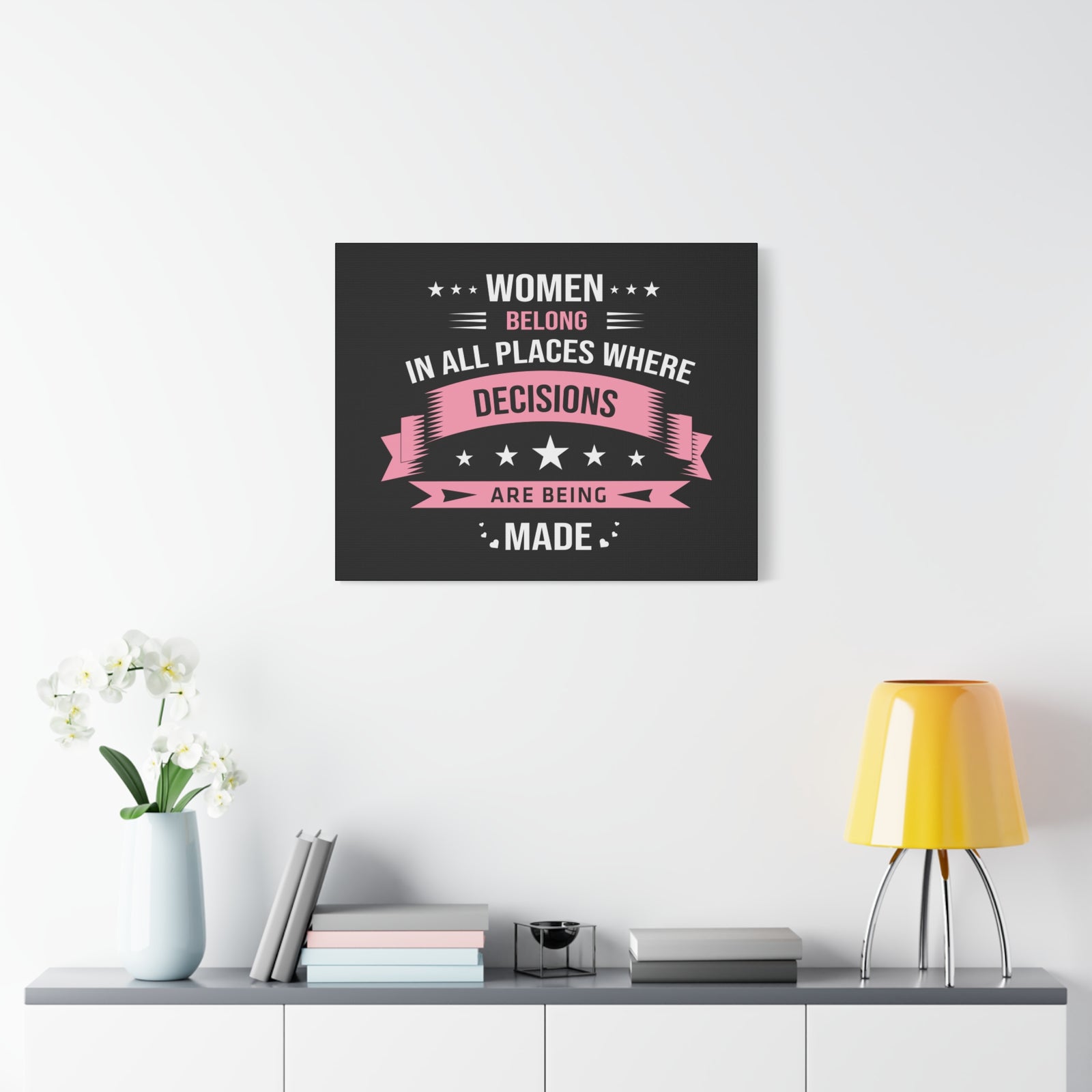 Inspirational Quote Canvas In All Places Wall Art Motivational Motto Inspiring Prints Artwork Decor Ready to Hang-Express Your Love Gifts