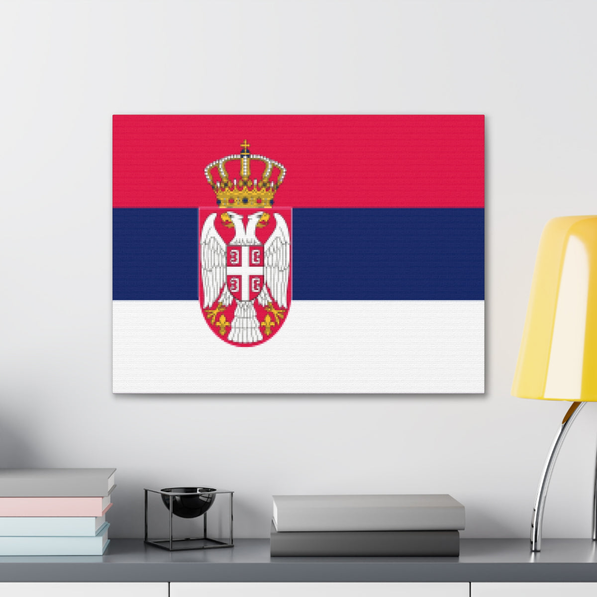 Serbia Country Flag Canvas Vibrant Wall Art Unframed Home Decor-Express Your Love Gifts
