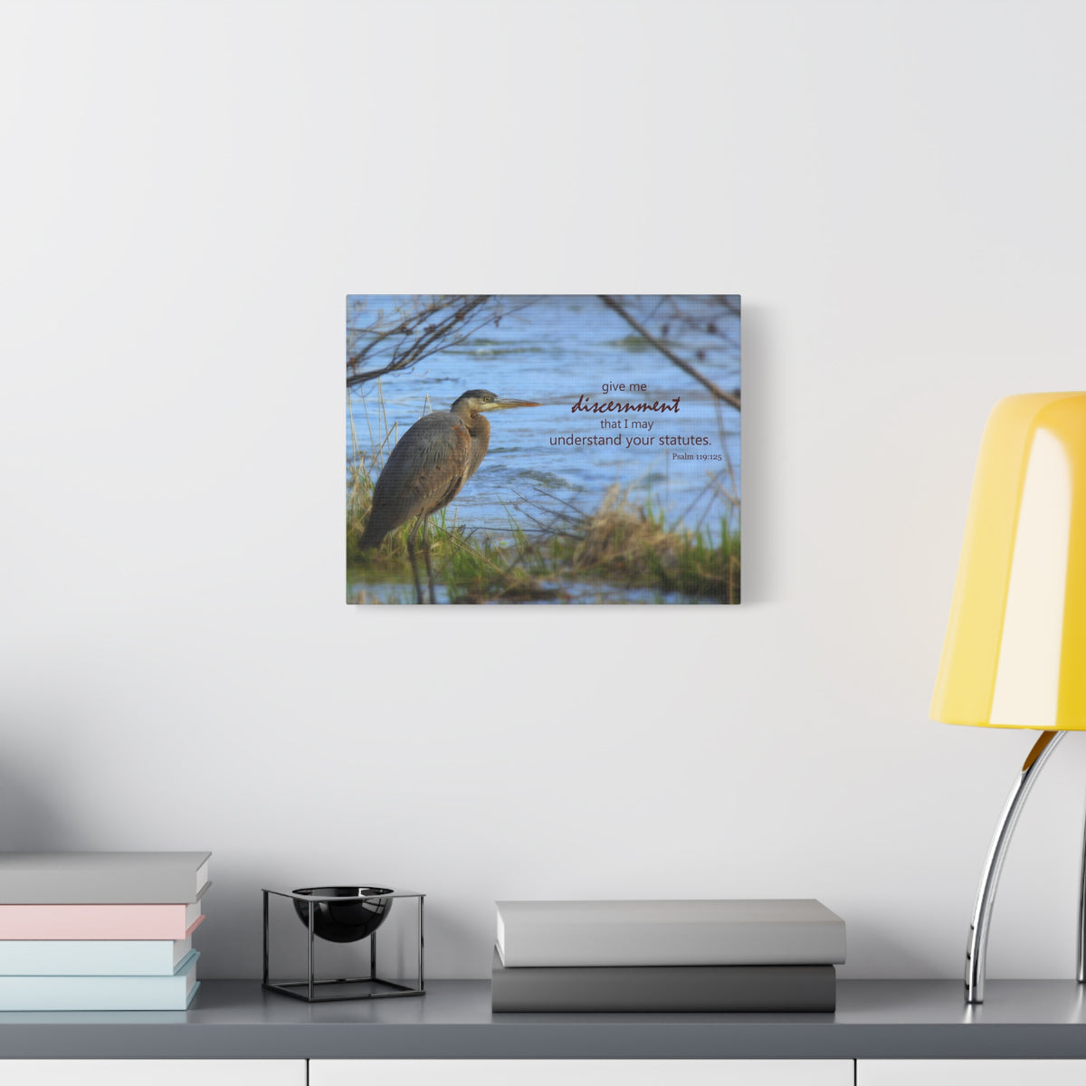 Scripture Canvas Understand Your Statutes Psalm 119:125 Christian Wall Art Bible Verse Print Ready to Hang-Express Your Love Gifts