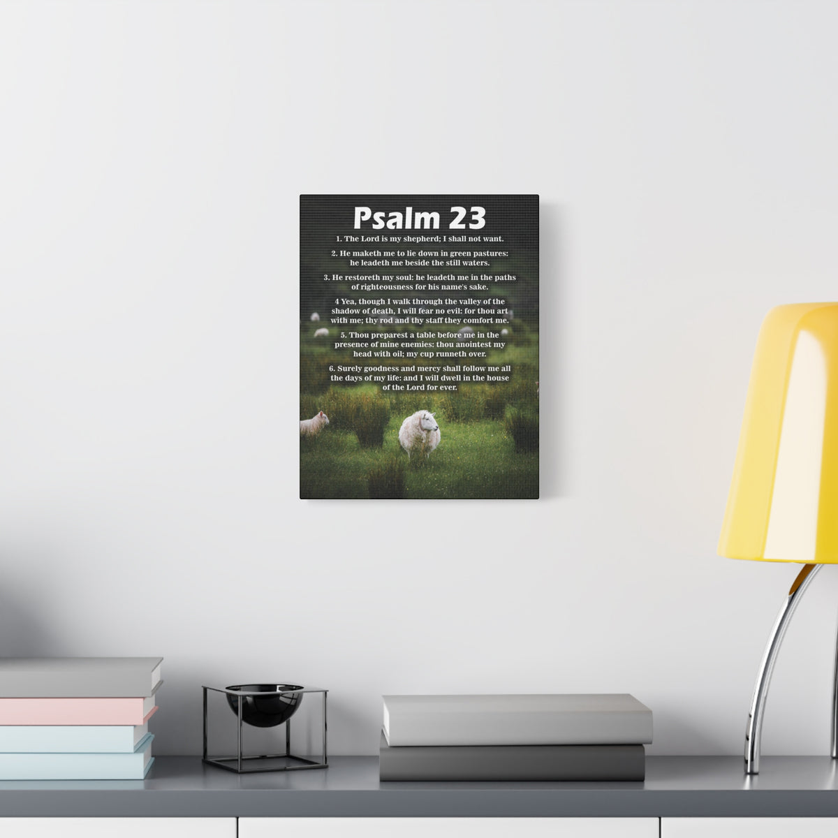 Scripture Walls The Lord is My Shepherd Psalm 23:3 Christian Wall Art Bible Verse Print Ready to Hang-Express Your Love Gifts