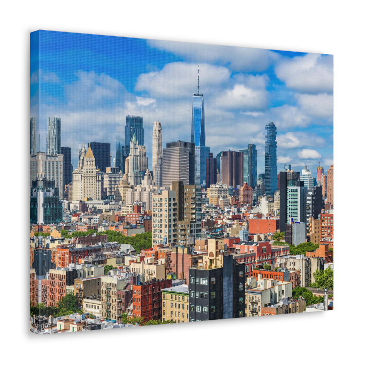 New York Daytime Skyline Canvas Artwork High-Quality Breathtaking Stunning Cityscape for Home Decor Ready to Hang-Express Your Love Gifts