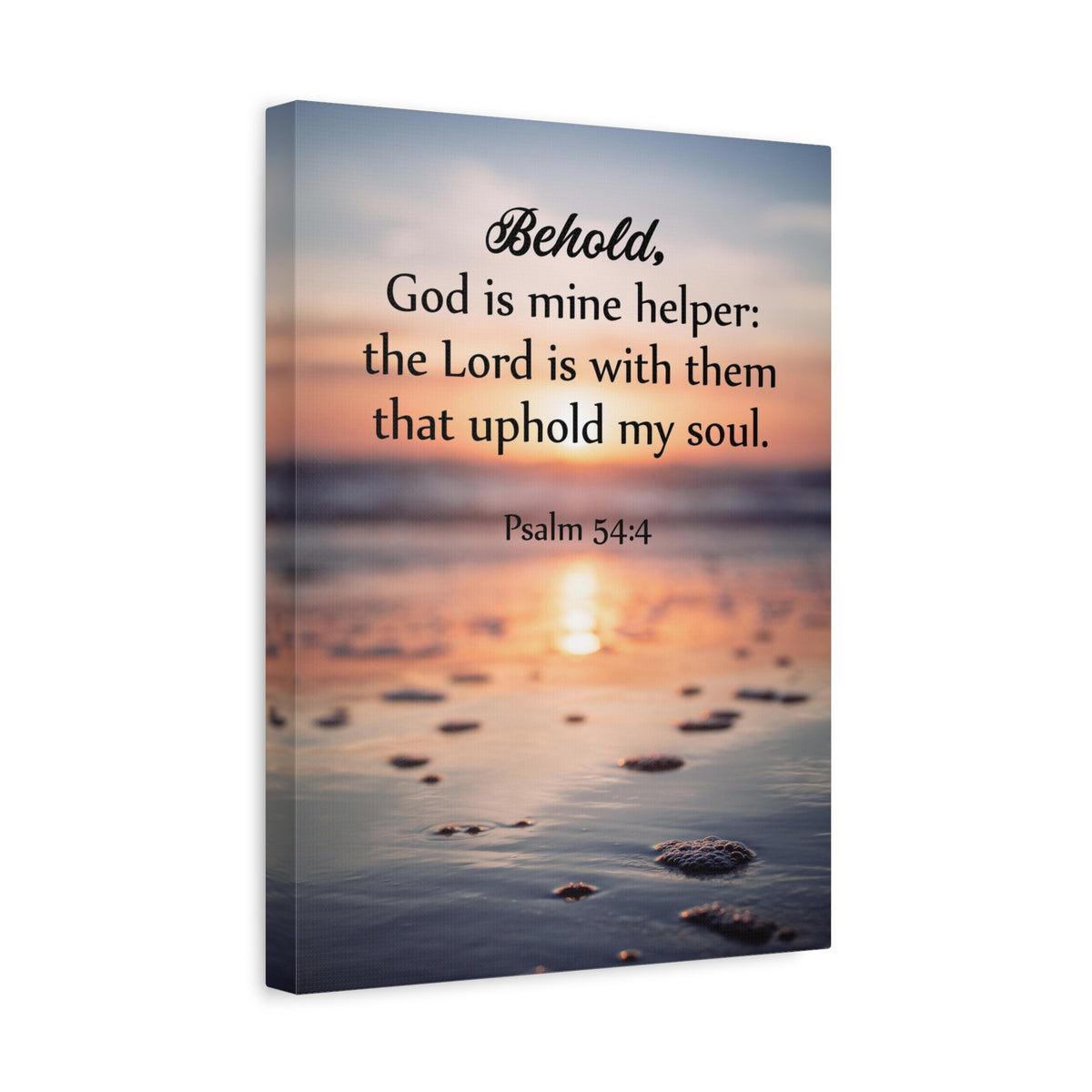 Scripture Canvas Uphold My Soul Psalm 54:4 Christian Wall Art Bible Verse Print Ready to Hang-Express Your Love Gifts