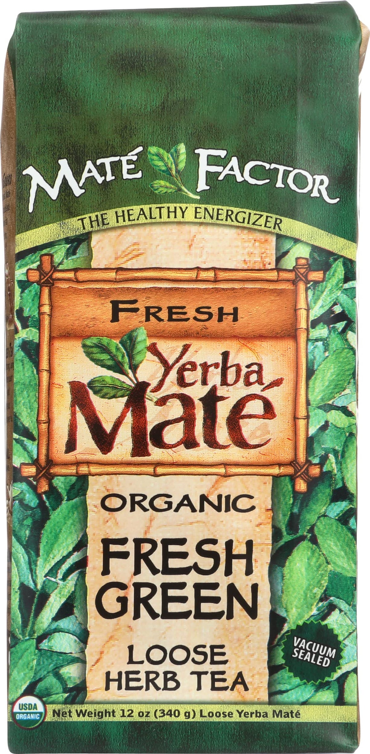 Mate Factor Organic Fresh Green Yerba Mate Loose-Leaf Tea 12 oz Bags 6-Pack-Express Your Love Gifts
