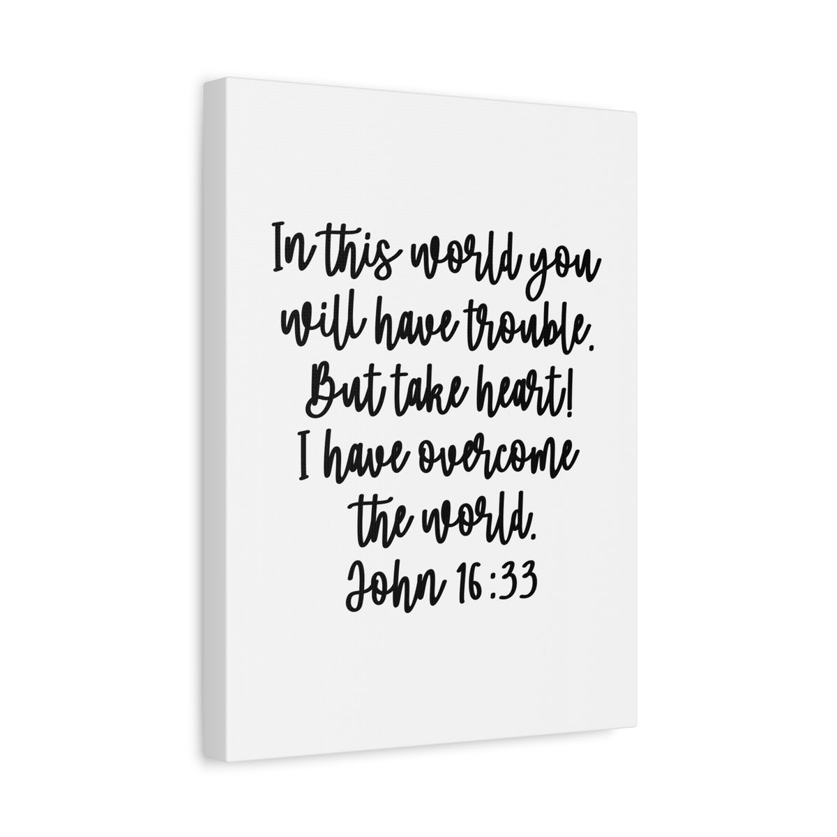 Scripture Walls John 16:13 But Take Heart Bible Verse Canvas Christian Wall Art Ready to Hang Unframed-Express Your Love Gifts