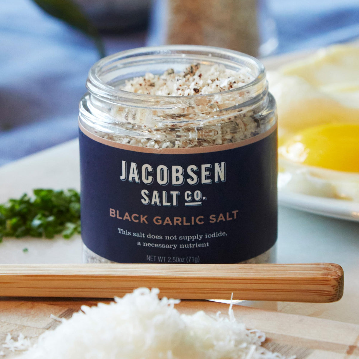 Jacobsen Salt Co. Black Garlic Infused Kosher Salt, 2.5 oz, Hand-Harvested from Oregon-Express Your Love Gifts