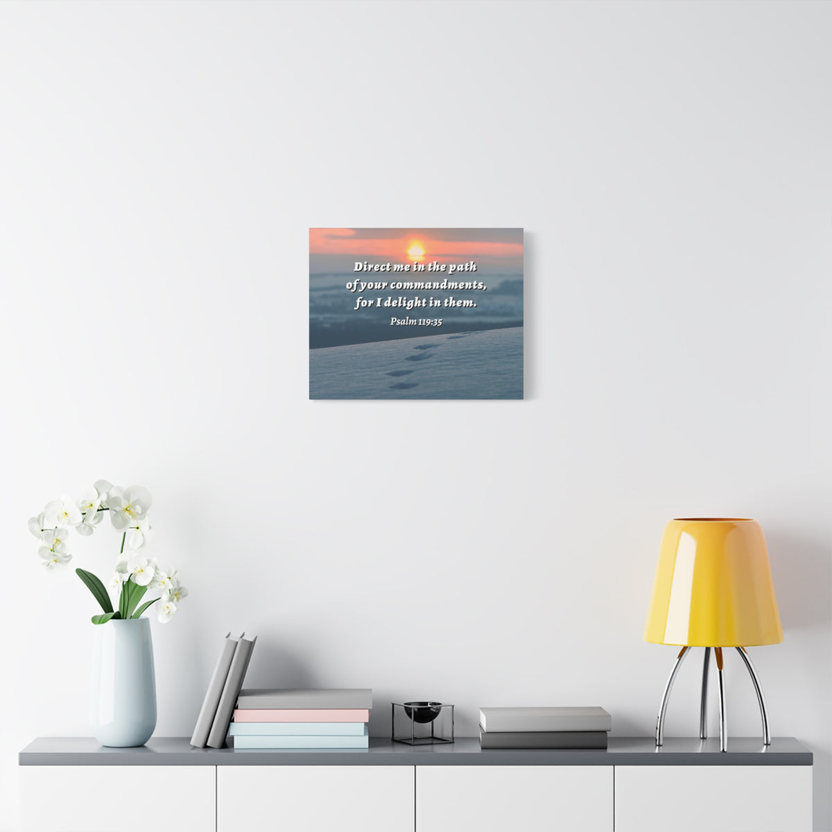 Scripture Walls Direct Me In The Path Psalm 119:35 Bible Verse Canvas Christian Wall Art Ready to Hang-Express Your Love Gifts