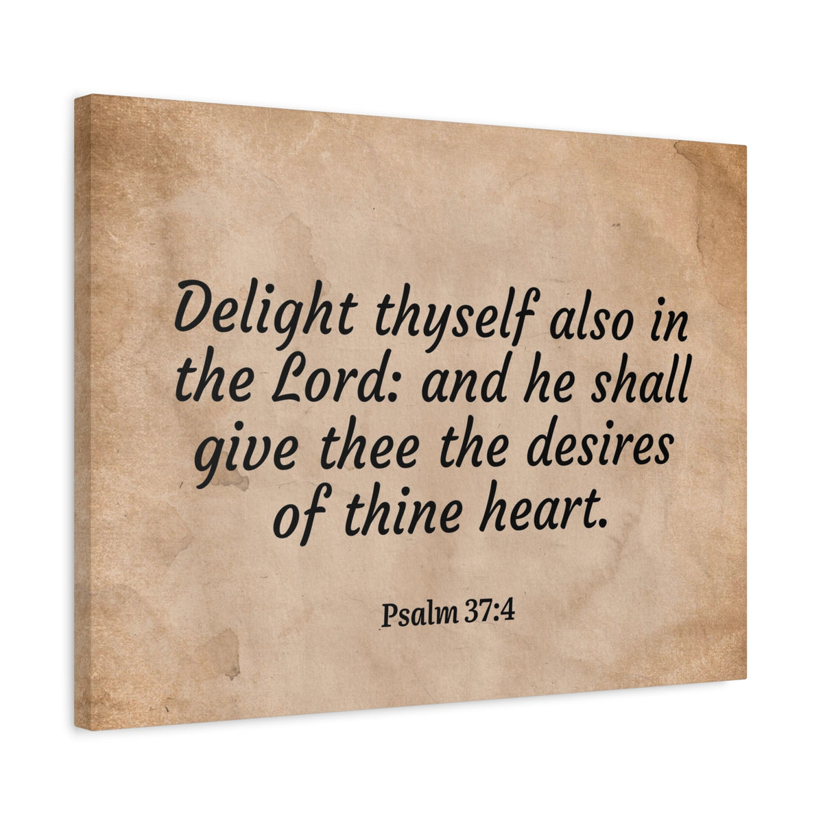 Scripture Walls Desires Of Thine Heart Psalm 37:4 Bible Verse Canvas Christian Wall Art Ready to Hang-Express Your Love Gifts