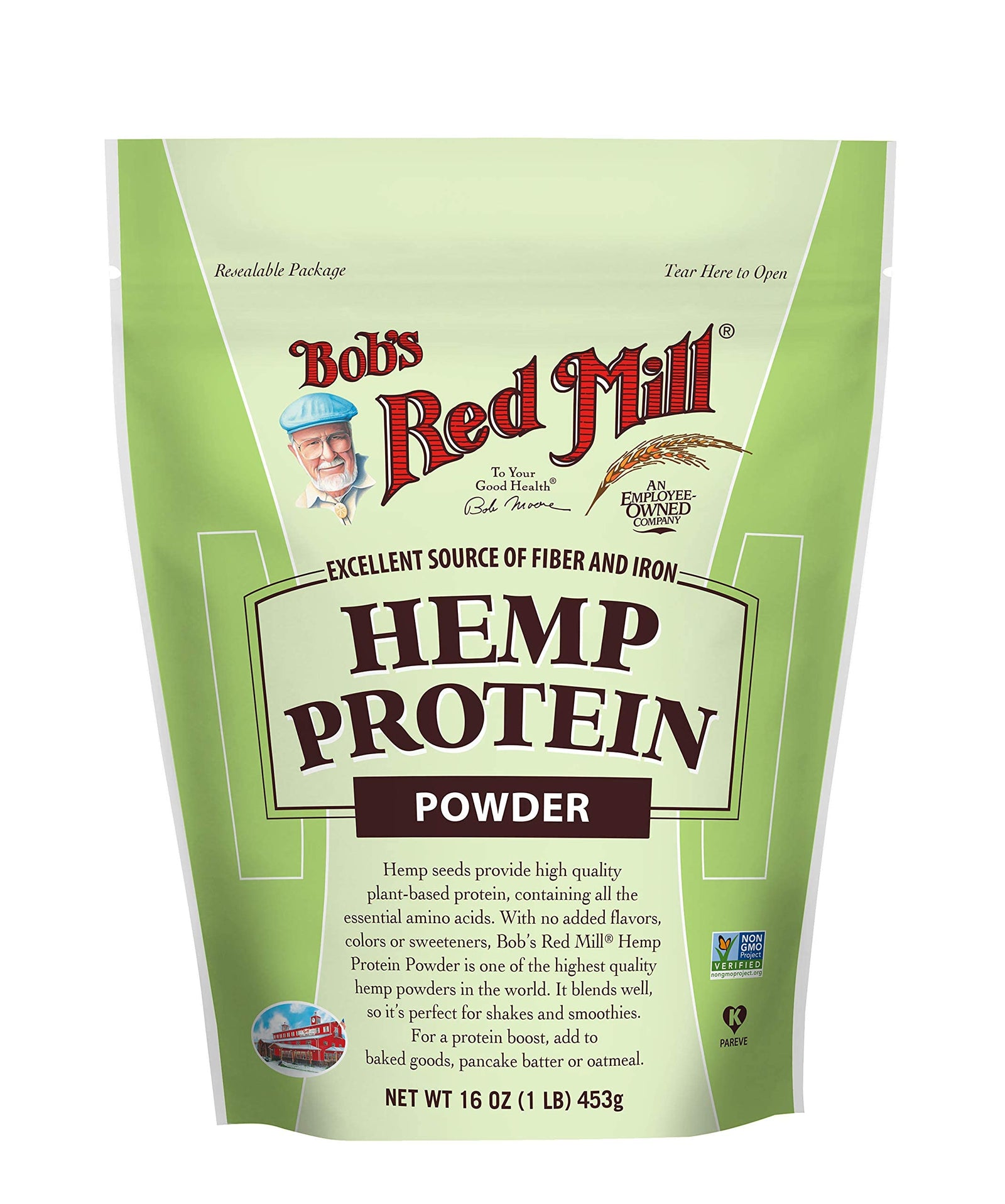 Bob’s Red Mill Hemp Protein Powder – 16 oz Resealable Bag, Pack of 4, Plant-Based Protein-Express Your Love Gifts