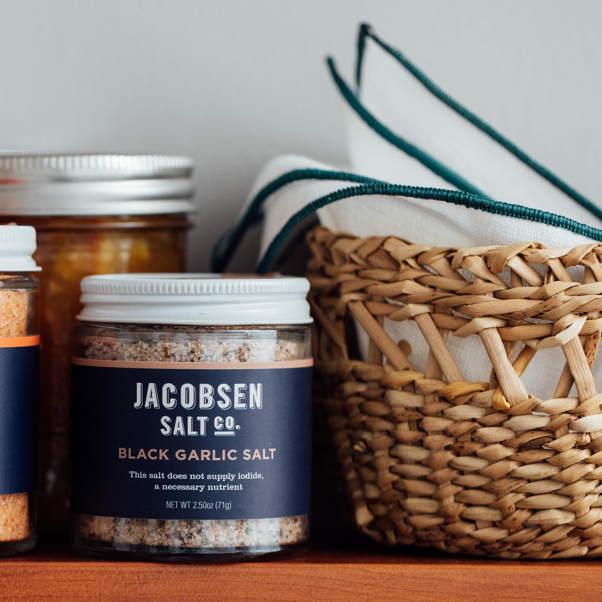 Jacobsen Salt Co. Black Garlic Infused Kosher Salt, 2.5 oz, Hand-Harvested from Oregon-Express Your Love Gifts