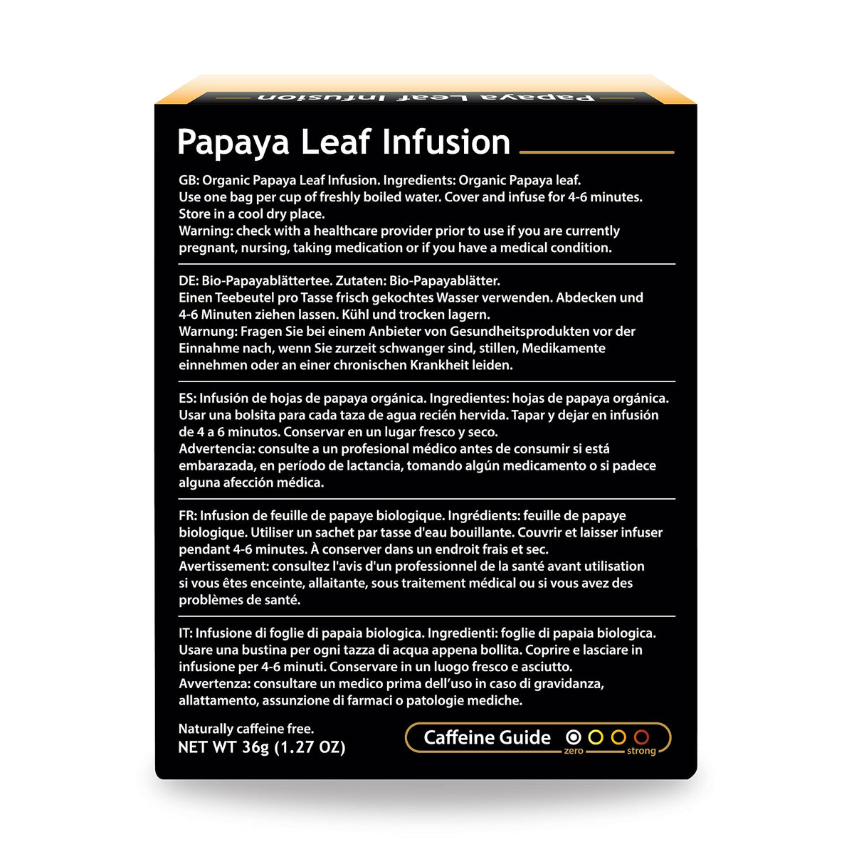 Buddha Teas Organic Papaya Leaf Tea – Caffeine-Free, Kosher, USDA Organic, 54 Bleach-Free Tea Bags (Pack of 3)-Express Your Love Gifts