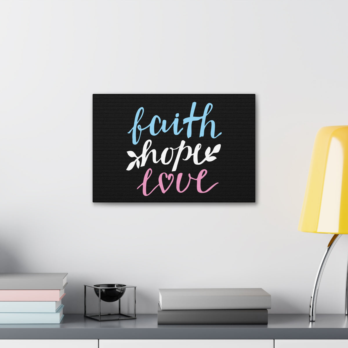 Scripture Walls Faith Hope Love Colors 1 Corinthians 13:13 Christian Wall Art Bible Verse Print Ready To Hang-Express Your Love Gifts