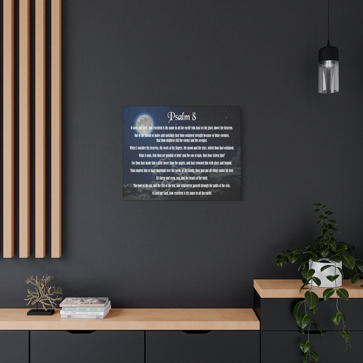 Scripture Walls Surrounded By Your Glory Psalm 8:1 Christian Wall Art Bible Verse Print Ready to Hang-Express Your Love Gifts