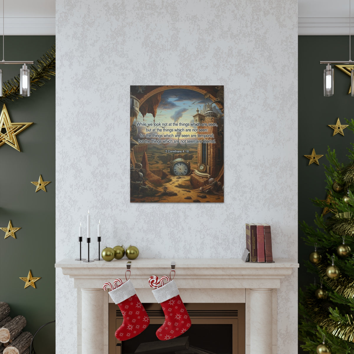Scripture Walls Temporal 2 Corinthians 4:18 Christian Wall Art Print Ready to Hang Unframed-Express Your Love Gifts